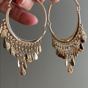 Unique Gold Hoop Earrings